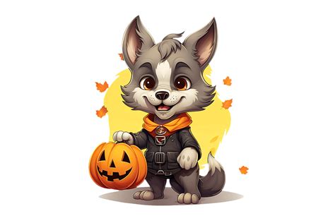 Halloween Wolf 2 Graphic By Gornidesign · Creative Fabrica