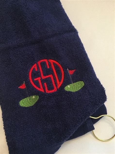 MONOGRAMMED GOLF TOWEL – The Preppy Stitch