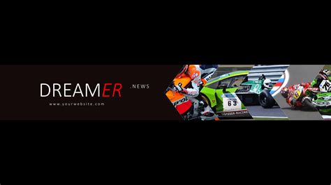 PPT of The Car's Youtube Banner.pptx | WPS Free Templates