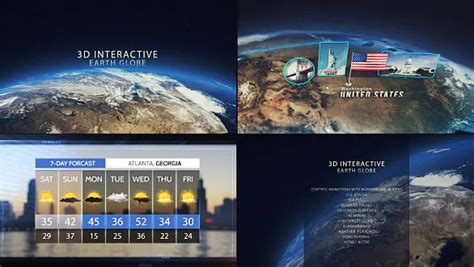 3D Interactive Earth Globe - Videohive - INTRO HD