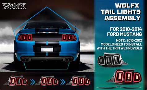 Amazon Wolfx Tail Lights Led Sequential For Ford Mustang