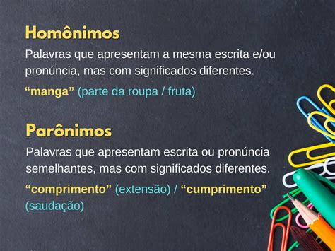 Parônimo E Homonimos - O Que é Homonimos E Paronimos — KERUSSO