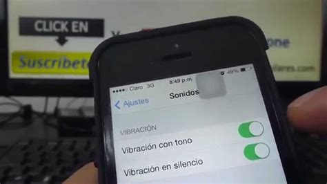 Como activar el modo vibracion en tu iPhone 5s 5C 5 4 iOS 7 español