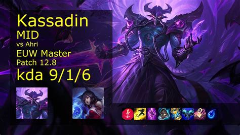 Rank Euw Kassadin Mid Kassadin Vs Ahri Youtube