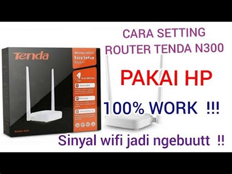 Cara Nembak Wifi Menggunakan Router Tenda N Pakai Hp Di Jamin