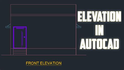 How To Draw Elevation In Autocad Hindi Building Drawing Building Plan Youtube