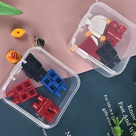 Pieces Square Empty Mini Clear Plastic Organizer Storage Box