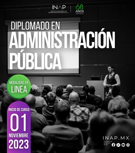 Diplomado En Administración Pública Modalidad En Línea Inap