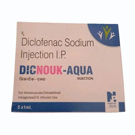 Dicnouk Aqua Diclofenac Sodium Injection I P Mg At Rs Box In Agra