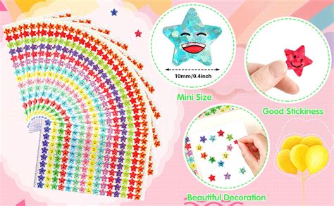 Amazon Janyun Pcs Small Star Stickers Designs Happy Smile