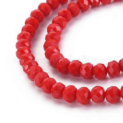 Wholesale Opaque Solid Color Glass Beads Strands Pandahall