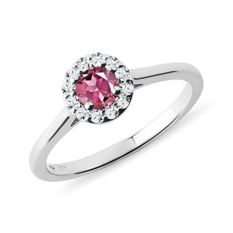 Ring Mit Rosa Turmalin Und Diamanten In Wei Gold Klenota