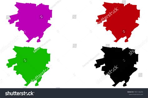 Silhouette Map City Russellville Kentucky Usa Stock Vector (Royalty ...