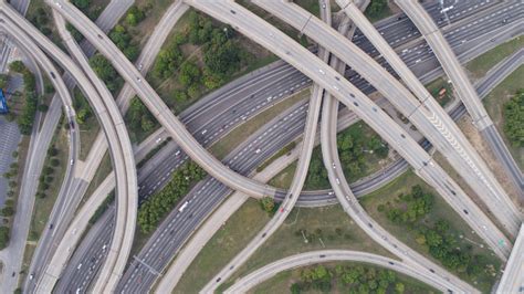 Aerial View Of Spaghetti Junction In Atlanta Ga Stock Photo - Download ...