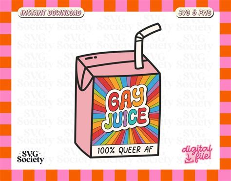 Gay Juice Svg ꕀ Love Wins Svg Gay Pride Svg Lgbtq Svg Pronouns Svg Cut Files for Cricut