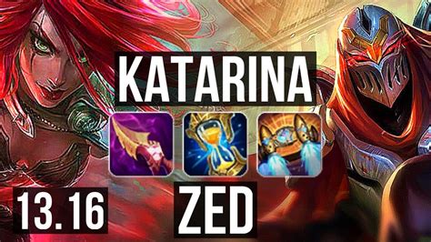 Kata Vs Zed Mid Quadra 2 5m Mastery 1300 Games Dominating Kr