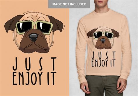 Premium Vector Just Enjoy It Typography T Shirt Design Vector