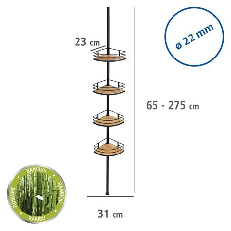 Teleskopowa półka pod prysznic DOLCEDO 4 poziomy WENKO wenko sklep pl