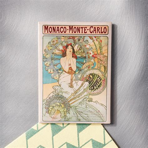 Mucha Poster Monaco Monte Carlo 1897 Magnet Philadelphia Museum Of