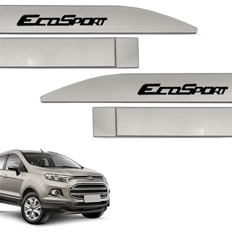 Friso Lateral Ecosport 2013 A 2021 Prata Riviera General Car