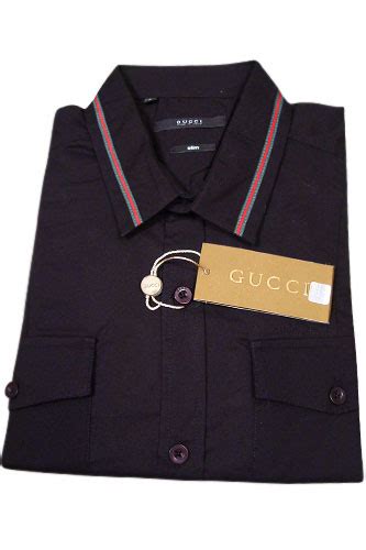 Mens Designer Clothes Gucci Mens Dress Fitted Shirt 133