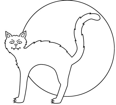 Halloween Cat Coloring Pages - Best Coloring Pages For Kids