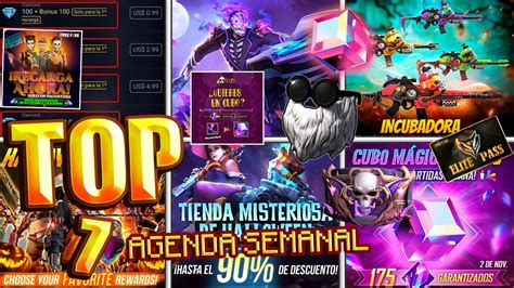 Top 7 Eventos En Agenda Semanal De Free Fire Cubo MÁgico Gratis Y