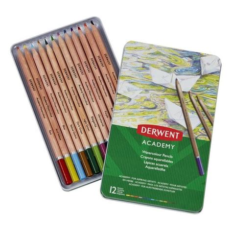 Derwent Academy Watercolour Pencils 12 Pack Hobbycraft