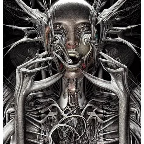 A Collaboration Between Hr Giger And Android Jones Stable Diffusion