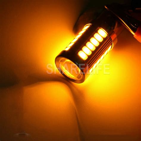 4pcs LED Car Amber BA15S P21W 1156 Backup Reverse Light 33 SMD 5730 New