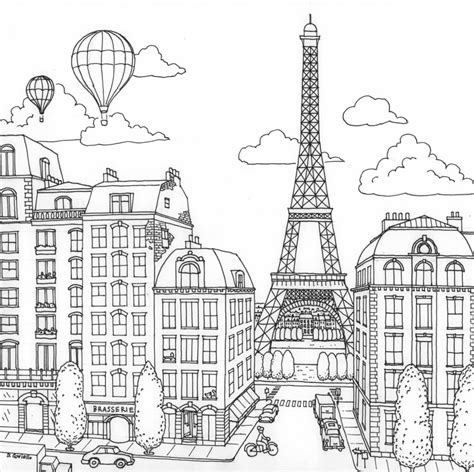 Coloriage Paris Coloriage Gratuit Imprimer