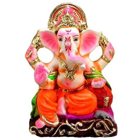 Eco-friendly Ganesha Idol Royal Lord Ganpati Bappa Water Soluble Ganesh Murti - Eco friendly ...