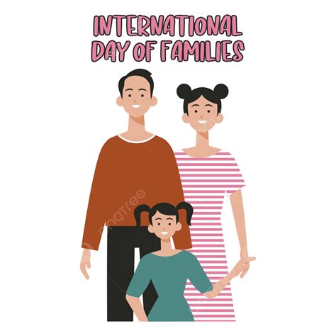 Día De La Familia Internacional De Dibujos Animados PNG Familias Del