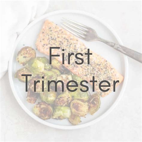 1st Trimester Meal Plan Ryann The Prenatal Nutritionist