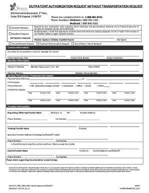 Wellcare Outpatient Authorization Request Form Fill Online Printable