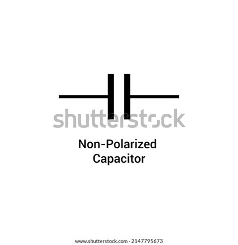 Schematic Diagram Capacitor Symbol Vector Illustration Stock Vector ...