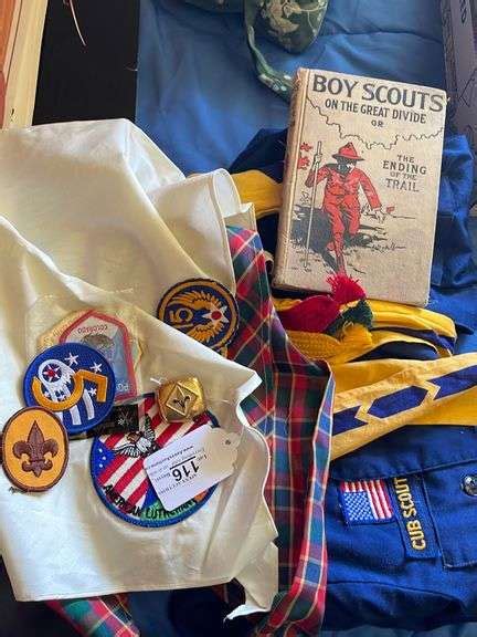 Vintage Cub Scout Uniform, Patches, Book, etc. - Apexx Auctions