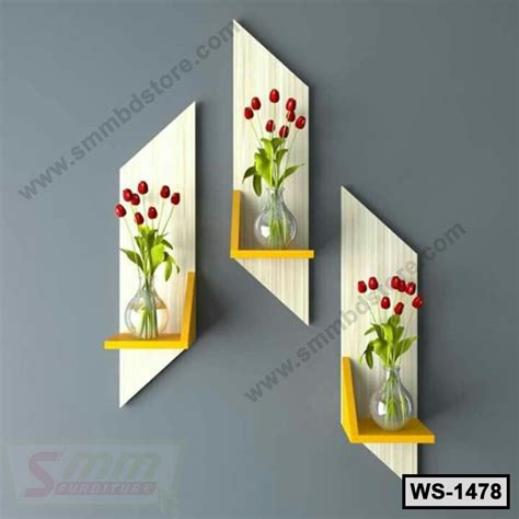 Hanging Board Flower Vases Shelf for Home 1 Piece (WS-1478 ...