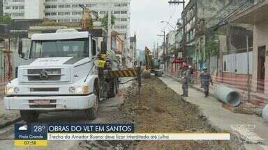 Bom Dia Região Obras do VLT interditam novo trecho da Rua Amador