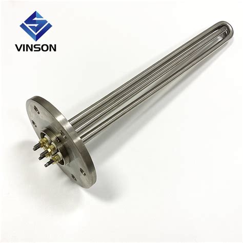 Industrial Electric Resistance Screw Flange Tubular Rod Water Immersion