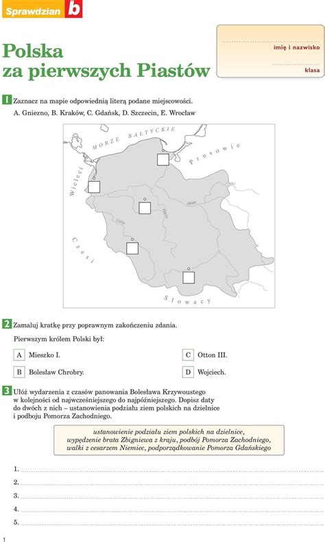 Sprawdzian A Pierwsze Cywilizacje Imi I Nazwisko Klasa Zaznacz Na Mapie