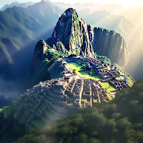 Premium AI Image | ancient Inca ruin of machu picchu