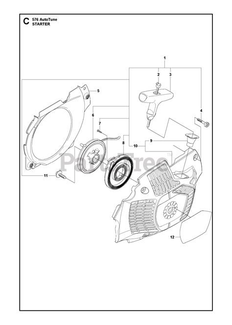 Husqvarna 576 XP AutoTune Husqvarna Chainsaw STARTER Parts Lookup