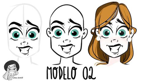 Cruella Ateliê Tutorial Linhas Guias Desenhos De Rostos Desenhos