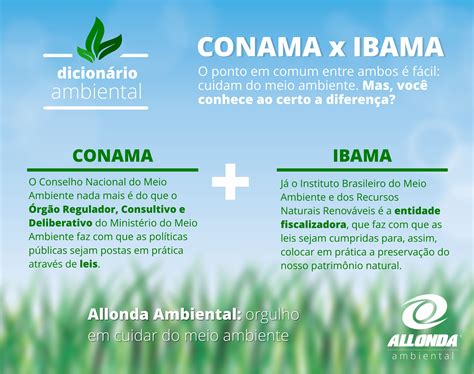 Diferença entre CONAMA e IBAMA Dicionário Ambiental l Allonda