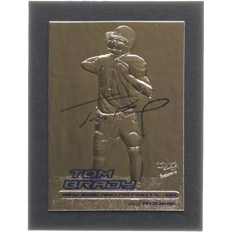 Tom Brady Fleer Ultra Kt Gold Black Metallic Signature Series Rc