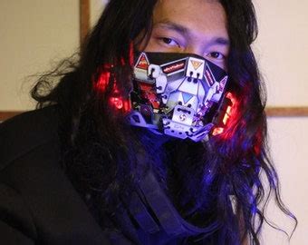 Cyberpunk Mask Design By Gins Mk Wolf Chrome Etsy