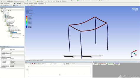 Simulaci N De Estructura Metalica En Ansys Youtube