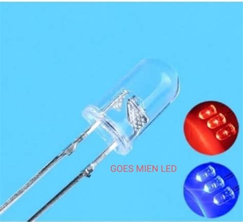 Jual Led 5 Mm 2 Warna Merah Biru Per 100 Biji Di Lapak Goes Mien