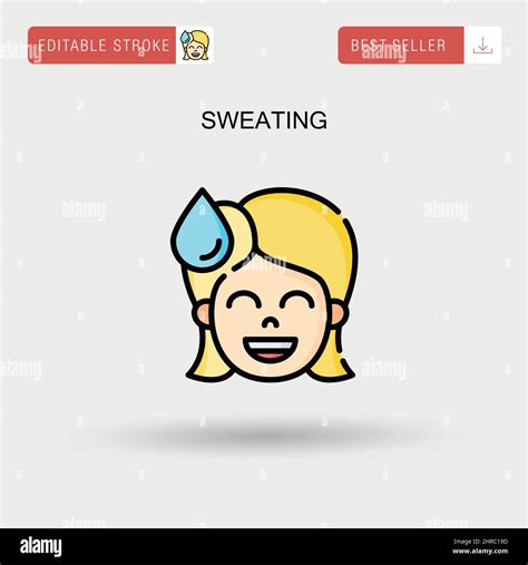 Sweaty woman exercise Stock Vector Images - Alamy